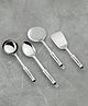SANJEEV KAPOOR  Stainless Steel   Pipe Handle Kitchen Tool Set  4 PCS | Includes Skimmer, Pan Plain, Turner Plain & Ladle | Durable Stainless Steel Cooking Utensils for Everyday Kitchen Use