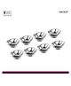 Sanjeev Kapoor Stainless Steel   8 Pcs Brass Diya Set  Elegant Design for Home Temple & Festive Lighting