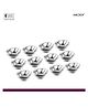Sanjeev Kapoor Stainless Steel  Decorative Diya Set  12 Pcs | Traditional Diyas for Diwali, Pooja & Gifting