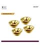Sanjeev Kapoor Stainless Steel    Gold Diya Set  4 Pcs | Traditional Decorative Diyas for Diwali, Pooja & Home Décor