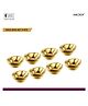 Sanjeev Kapoor Stainless Steel  Gold Decorative Diya Set  8 Pcs | Traditional Design for Diwali, Pooja & Home Décor