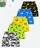Trampoline Cotton Blend Knit Pack Of 5 Camouflage & Graphic Printed Shorts - Multi Color