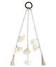 Tiber Taber Floral Designed Paraandi - Silver
