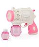 Fiddlerz Bubble Gun Toy with 6-Hole Automatic Bubble Blower Electric Operation Flashing Lights and Music with Bubble Liquid Screwdriver Battery Operated for Kids Age 3+ (White)