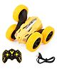 Fiddlerz Remote Control Stunt Car with Lights and 360° Rotation Rechargeable RC Off-Road Vehicle for Kids Boys and Girls Age 4+ (Yellow)
