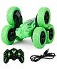 Fiddlerz Remote Control Stunt Car with 6 Wheels Dual Motors Type-C Rechargeable RC High Speed Flip Vehicle Toy for Kids Boys and Girls Age 4+ (Green)