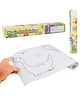 Fiddlerz Magic Art Painting Roll for Kids Dinosaur Themed Coloring Scroll with Multiple Patterns and Wall-Safe Design Art Activity Roll for Toddlers & Kids Age 3+