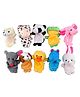 Fiddlerz Animal Finger Puppets Set for Kids  10 Soft Plush Zoo Friends for Storytelling Roleplay Early Learning Educational Toys for Toddlers Boys and Girls Age 3+