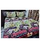 BHAIJI BEDSHEETS Hulk Avengers Glace Cotton Bed Sheet Double Bed With 2 Pillow Covers Kids Cartoon Prints
