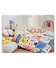 BHAIJI BEDSHEETS Glace Cotton Bed Sheet Double Bed With 2 Pillow Covers Kids Cartoon Prints - Nice Day Cat Animal Print