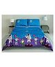 BHAIJI BEDSHEETS Glace Cotton Bed Sheet Double Bed With 2 Pillow Covers Kids Cartoon Prints - Science Astronot Print
