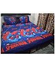 BHAIJI BEDSHEETS Spider Man In ActionGlace Cotton BedSheet Double Bed With 2 Pillow Covers Kids Cartoon Prints