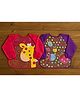 Badal Kidz Long Sleeve Bibs, Waterproof Baby Bibs, Toddler Sleeved Bib, Baby Smock for Eating Feeding, 0-24 Months -Purple & Pink