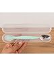 Badal Kidz 2 In 1 Spoon Fruit Scrapping One Side and Other Soft Silicone Spoon- Green