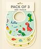 Badal Kidz Muslin Button Bibs For Baby- Assorted Colours- Pack Of 3
