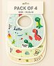 Badal Kidz Muslin Button Bibs For Baby- Assorted Colours- Pack Of 4