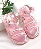 Babyoye Sandals with Velcro  Closure Solid Colour - Pink