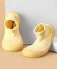 Cute Walk by Babyhug Solid Color Sock Shoes - Yellow
