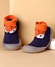 Cute Walk by Babyhug Slip On Sock Shoes With Animal Design - Blue