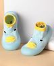 Cute Walk by Babyhug Slip On Sock Shoes with Ducky Design - Light Blue