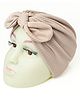 The little lookers Cotton Knot Bow Detailed Turban Cap - Peach