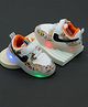 FEETWELL SHOES Doodle Art Designed LED Shoes - Orange