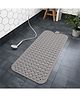 SYGA Non-Slip PVC Bathroom Floor Mat for Shower & Toilet - Non-Slip Shower Mat with Drain Holes Suction Cups, Anti-Fall Floor Mat - Khaki
