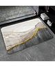 SYGA Non-Slip Black Coffee Gold Marble Print Bathroom & Door Mat - Super Absorbent & Stain-Resistant Floor Mat