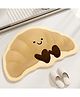 SYGA Non-Slip Croissant Design Polyester Bathroom & Door Mat  Quick-Dry, Absorbent & Anti-Slip Floor Mat
