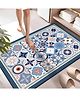 SYGA Non-Slip Classic Navy Tile Design Polyester Bathroom & Door Mat  Quick-Dry, Absorbent & Anti-Slip Floor Mat