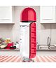 SYGA 2-in-1 Water Bottle with Medicine Organizer - Red
