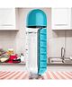 SYGA 2-in-1 Water Bottle with Medicine Organizer - Blue