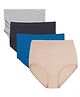 TUMMY Bamboo Cotton Knit Pack Of 4 Solid High Waist Maternity Panties  - Multi Colour