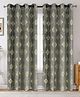 RRC Elegant Velvet Door Curtain  Eyelet Style with Luxurious Look & Soft Finish Grey