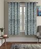 RRC Premium Polyester Blackout Curtains For Window 100% Light Blocking Grey