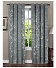 RRC Premium Polyester Blackout Curtains For Door 100% Light Blocking Grey