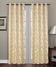 RRC Premium Polyester Blackout Curtains For Door 100% Light Blocking Brown