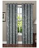 RRC Premium Polyester Blackout Curtains For Long Door 100% Light Blocking Grey