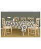 RRC Cotton Table Cover for 6 Seater Dining Table Blue