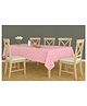 RRC Cotton Table Cover for 6 Seater Dining Table Pink