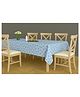 RRC Cotton Table Cover for 6 Seater Dining Table Light Blue
