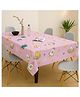 RRC Cotton Table Cover for 6 Seater Dining Table Pink