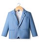 Rikidoos Full Sleeves Textured Blazer - Light Blue