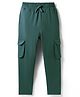 Doreme Sinker Knit Full Length Solid Color Lounge Pants with Pockets - Dark Green