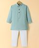 Ridokidz Full Sleeves Textured Kurta Pyjama Set - Mint Blue
