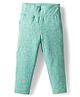 Doreme Sinker Knit Full Length Legging With Heart Print - Sea Green