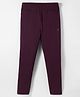 Doreme Sinker Knit Full Length Solid Colour Legging - Wine