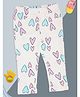 Pantaloons Baby Woven Hearts Printed Jeggings - White