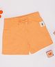 Pantaloons Baby Cotton Knit Solid Shorts - Orange