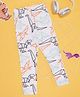 Pantaloons Junior Cotton Knit Dinosaur Origami Printed Leggings - White